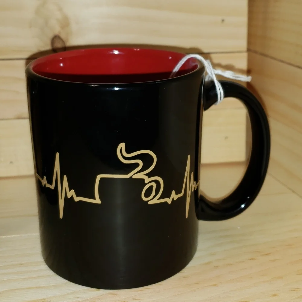 Coffee Heartbeat Coffee Mugs